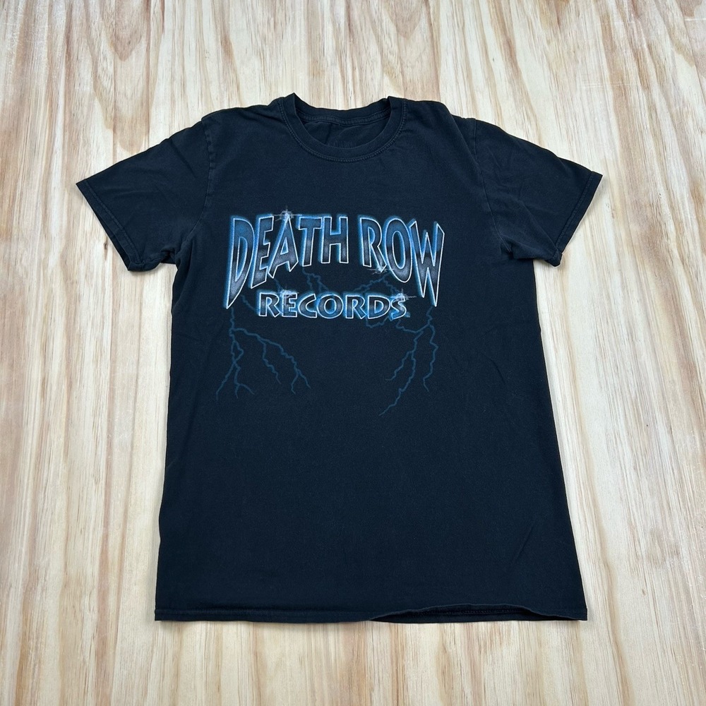 Death Row Records Lightning Men's Black T Shirt Size Medium